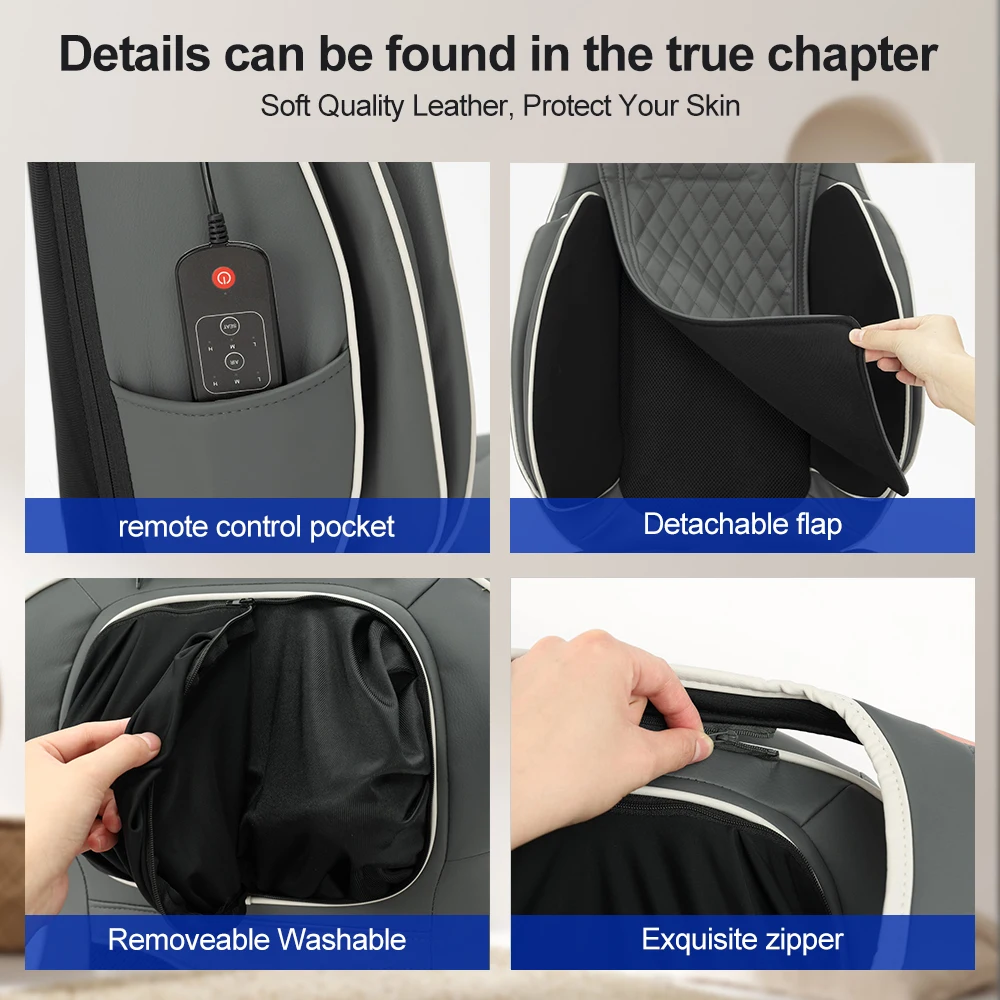 Подушка для массажа шиацу спины и шеи