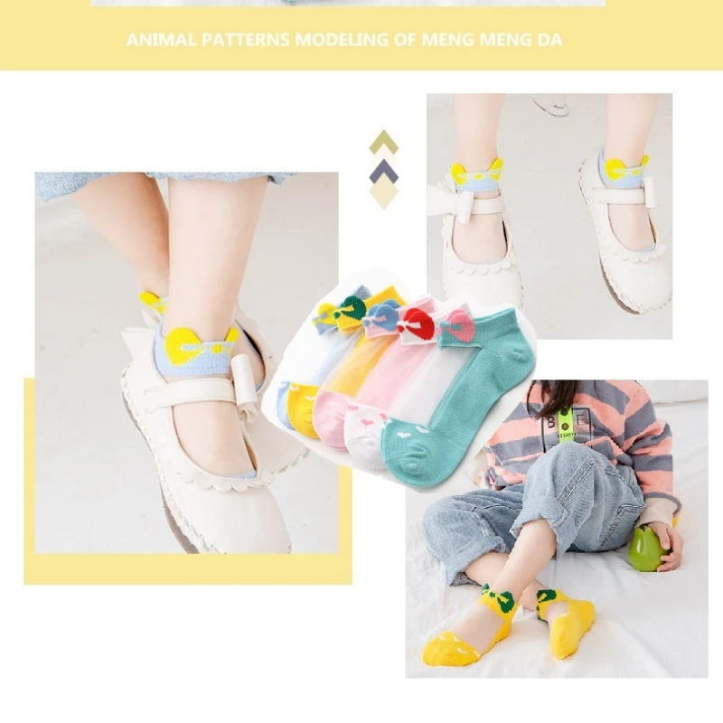 

5 Pairs/set Baby Socks Antiskid Breathable Cute Children's Cotton Socks Newborn Socks Accessories 1-5Y Boy Girl All Season Socks