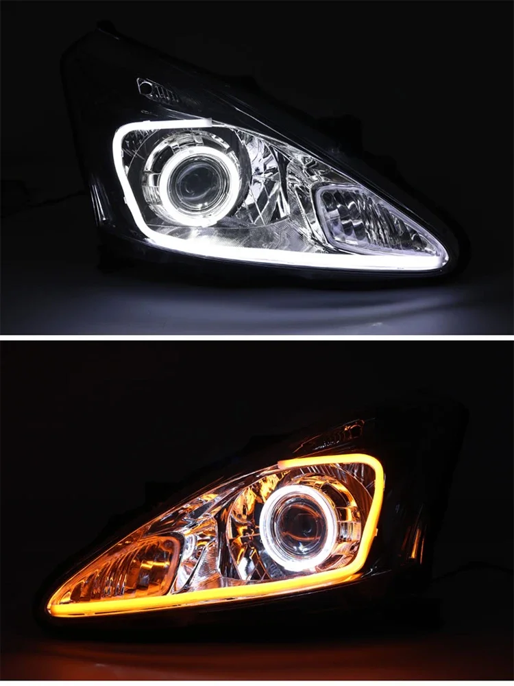 Кастомизированные светодиодные фары Full LED для Nissan TIIDA 2005-2014 с биксеноновыми линзами и дневными ходовыми огнями (DRL) (art.: 3920dbd49fa52) - 3920dbd49fa52