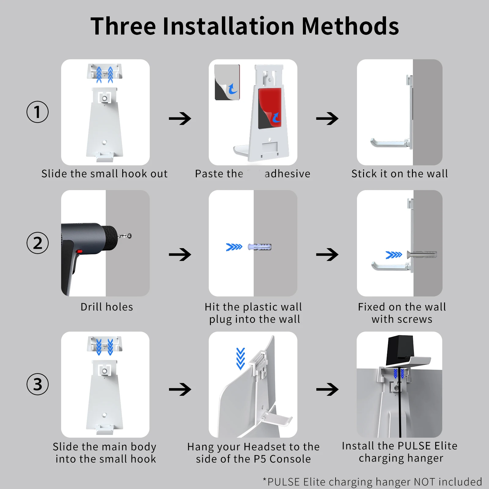 Подставка-крючок для наушников и контроллера PS5 /PS5