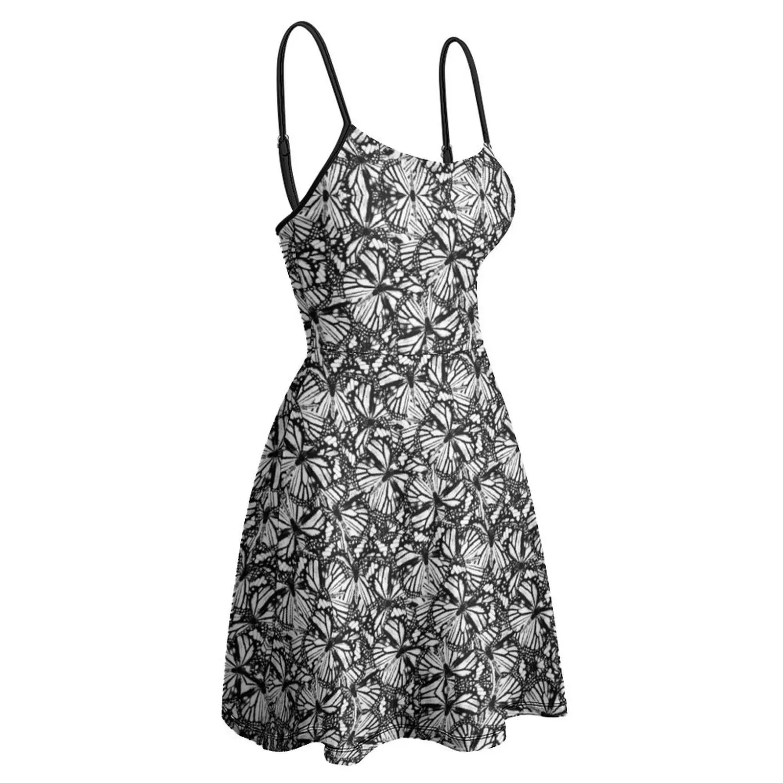 Женское платье на бретельках с изображением бабочек Monarch женское забавной шуткой