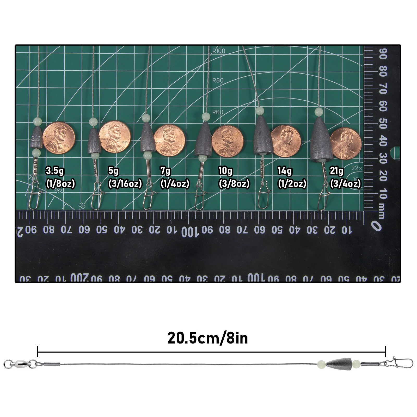 10 шт. рыболовные снасти 3 5-21 г