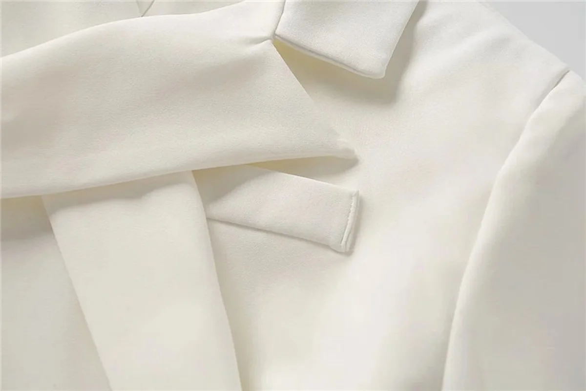 Special Design Chic Short Blazer Suit with Bandage Women Spring New Casual Slim Solid Color Blazer Korean Fashion Star Same Wear