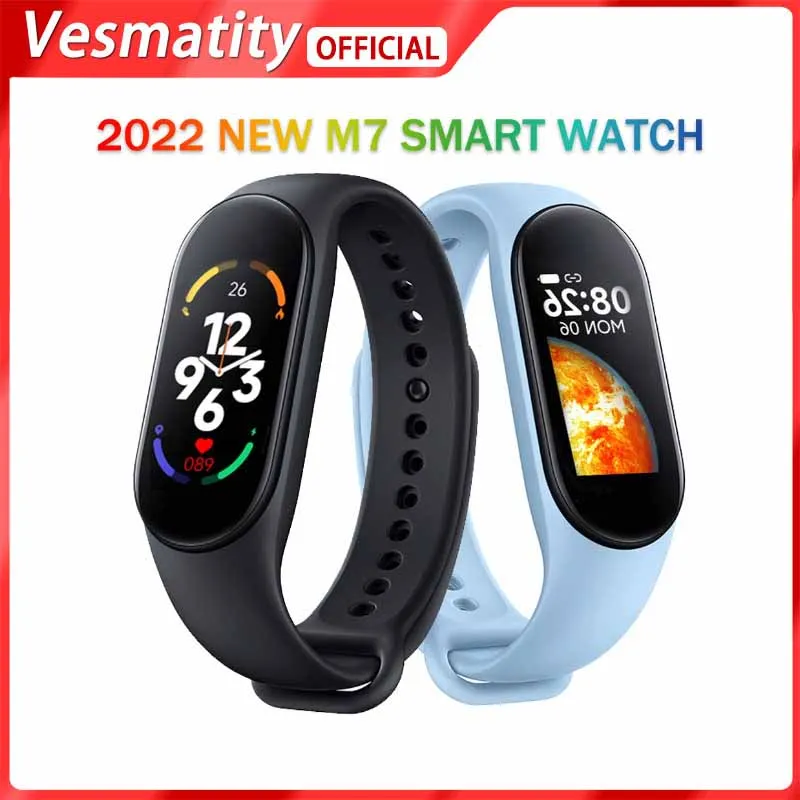 

Vesmatity M7 Smart Watch New Waterproof Digital Dynamic Display Screen All Day Sport Tracker Call Message Reminder Wristwatch