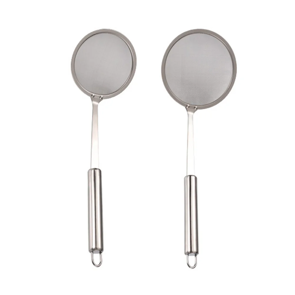 

2 Pcs Stainless Steel Colander Kitchen Tools Colanders Ladle Strainer Skimmer Spoons Gadgets Hot Pot Scoop