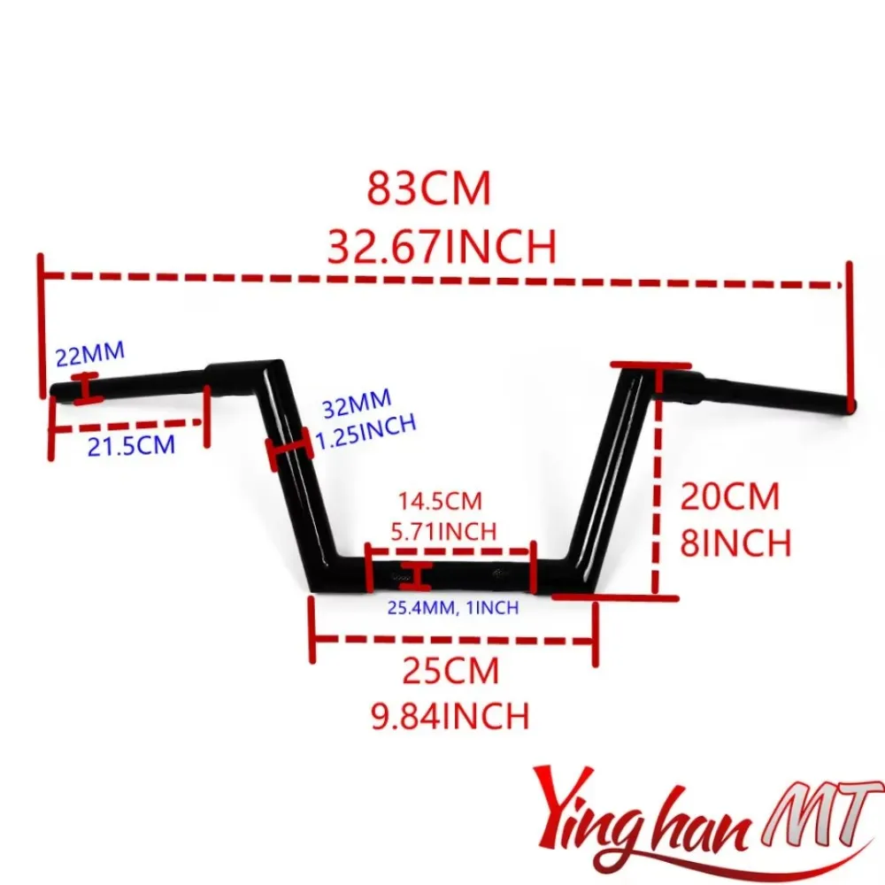 

Черный руль мотоцикла 1-1/4 для Indian Scout Bobber Sixty Twenty ABS Icon 2015-2024