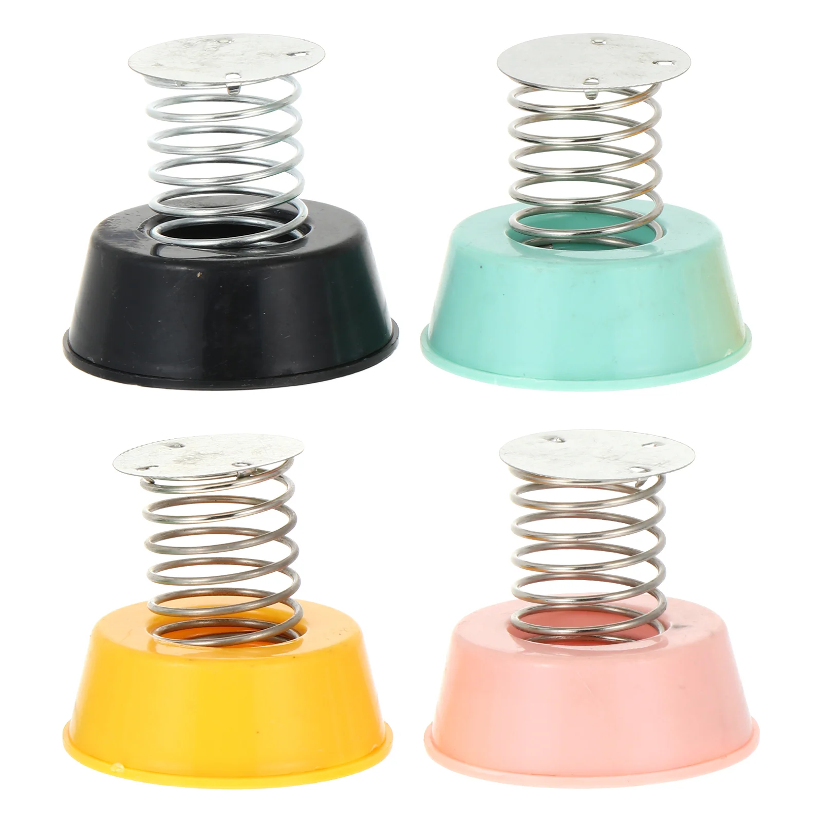

4 PCS Spring Base Swing Accessories Shaking Head Car Model Iron Decoration