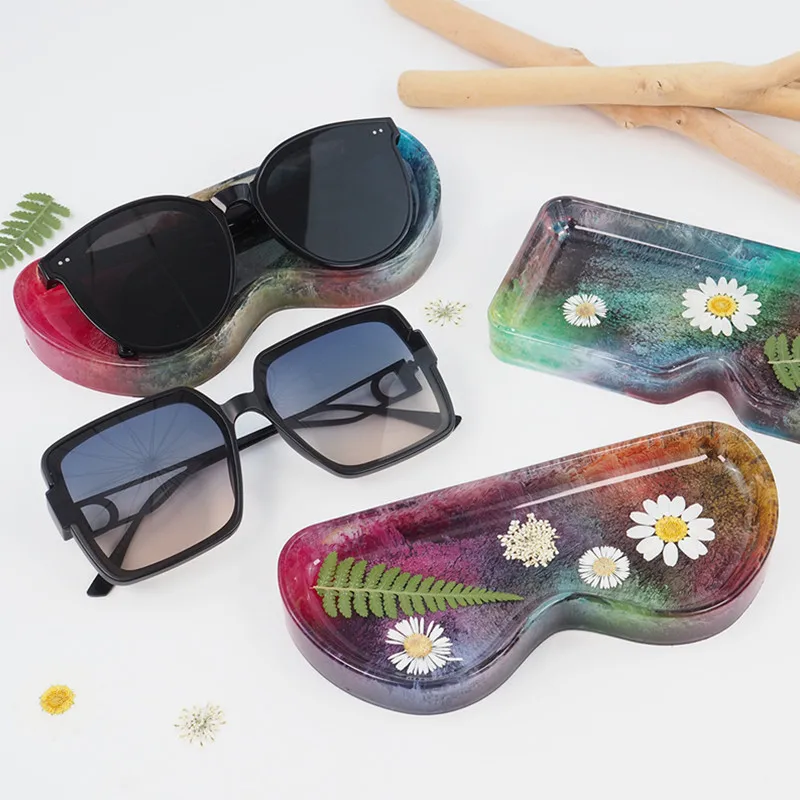 

Лоток для очков, лоток для солнцезащитных очков, зеркальная силиконовая форма «сделай сам», кристальная фотография