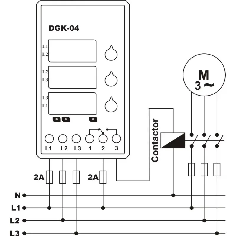 Реле DGK-04 3-фазное 380В (art.: 3920dcc18be7f) - 3920dcc18be7f
