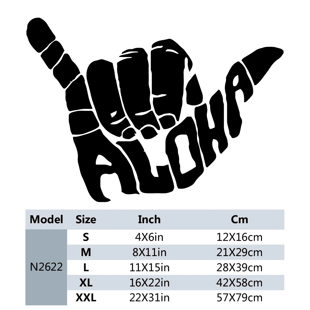 Самодельная наклейка Aloha Gesture Car Art на корпус окно бампер капюшон отделка