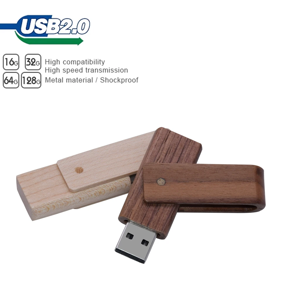 

Maple wood Walnut wood (Over 10pcs Free logo) usb flash drive usb 2.0 4GB 8GB 16GB 32GB 64GB photography gift Thumb Drives