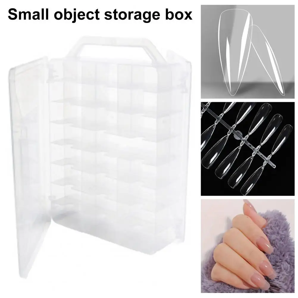 

Контейнер для хранения, легкий двусторонний Органайзер для аксессуаров для дизайна ногтей