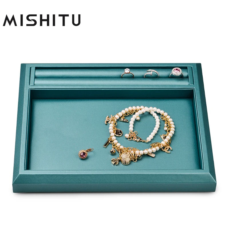 

MISHITU Jewelry Tray for Necklace Ring Bracelet Jewelry Organizer Jewelry Store Display Props Home Decor 28*23*3.5 CM
