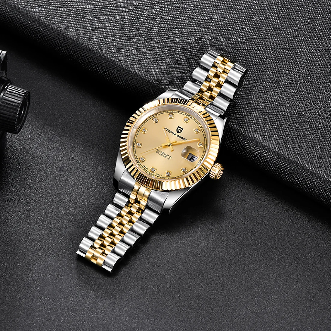 

Часы наручные PAGANI Мужские механические, брендовые Роскошные спортивные водонепроницаемые автоматические из нержавеющей стали