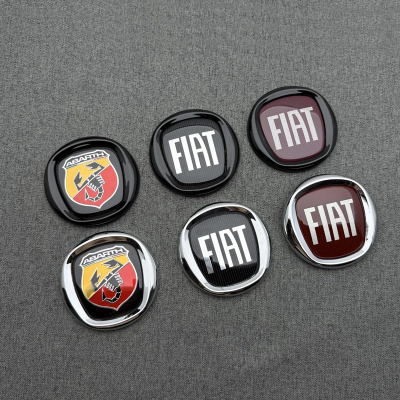 Фото FF-FIAT Strada 500X Egea Panda Egea Аксессуары ABS Наклейка-эмблема для передней решетки, заднего бампера, двери багажника, стайлинг №1