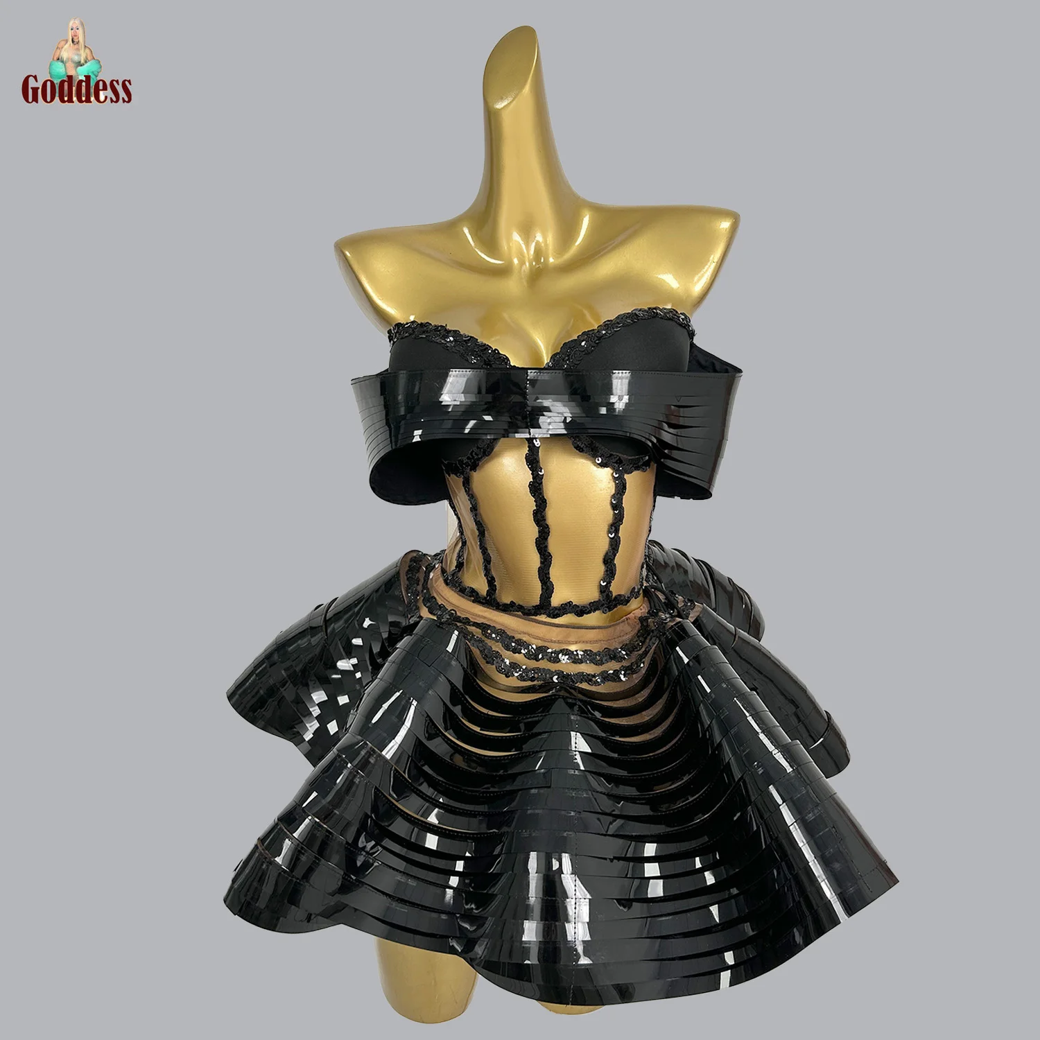 Короткие топы без бретелек со стразами мини-юбка комплект из 2 предметов для