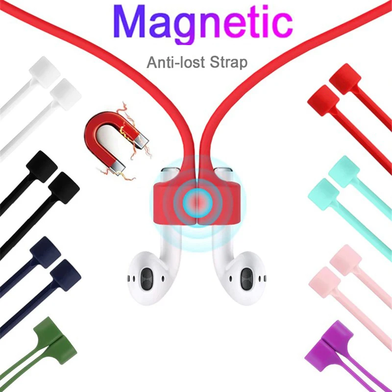 

For Airpods Pro For Airpods 1 2 3 Wireless Bluetooth Earphones Lightweight durable anti-loss magnetic cord Soft silicone Earbuds