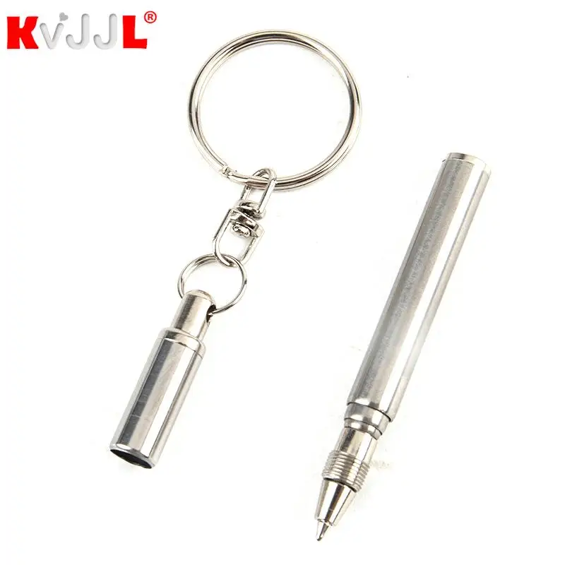 Портативный телескопический инструмент-ручка металлический брелок творческий нержавеющая стальный брелок эргономичный шариковый школьный офисный принадлежности Точка на.