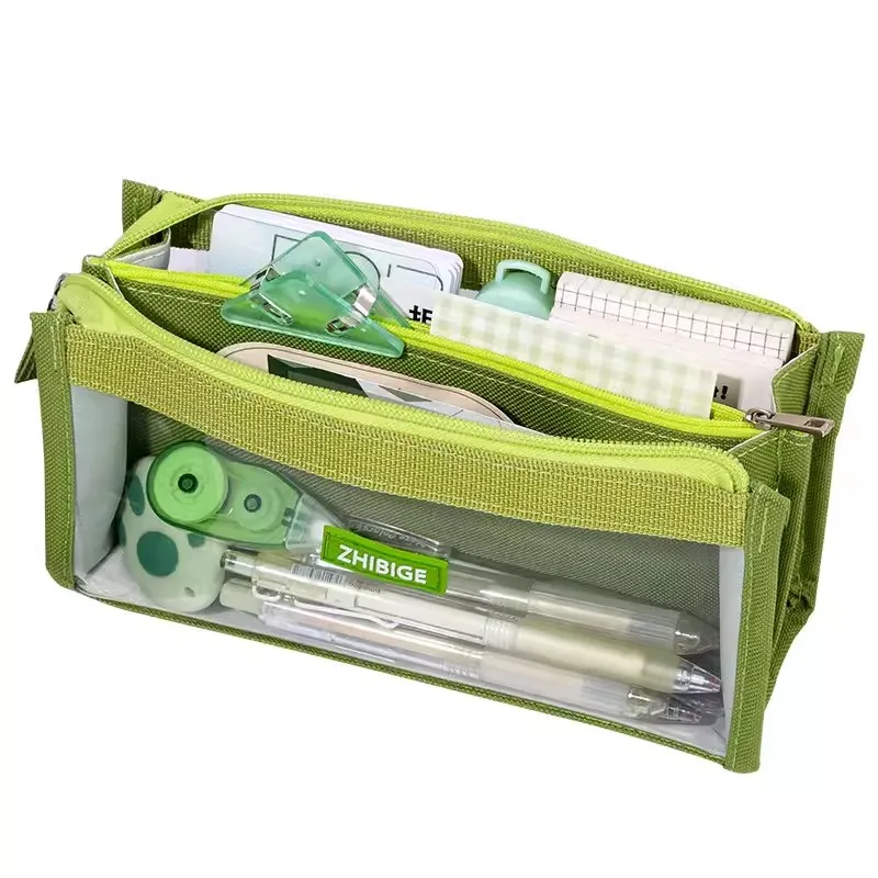 

6 Layers Large Pencil Case Kawaii Zipper Pencil Bag Portable Storage Pouch Kids Gifts School Office Supplies Korean Stationery