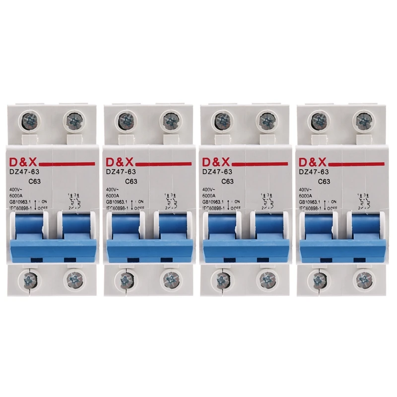

4X 2P 63A DC400V MCB Solar Energy Photovoltaic (Pv) Solar DC Circuit Breaker