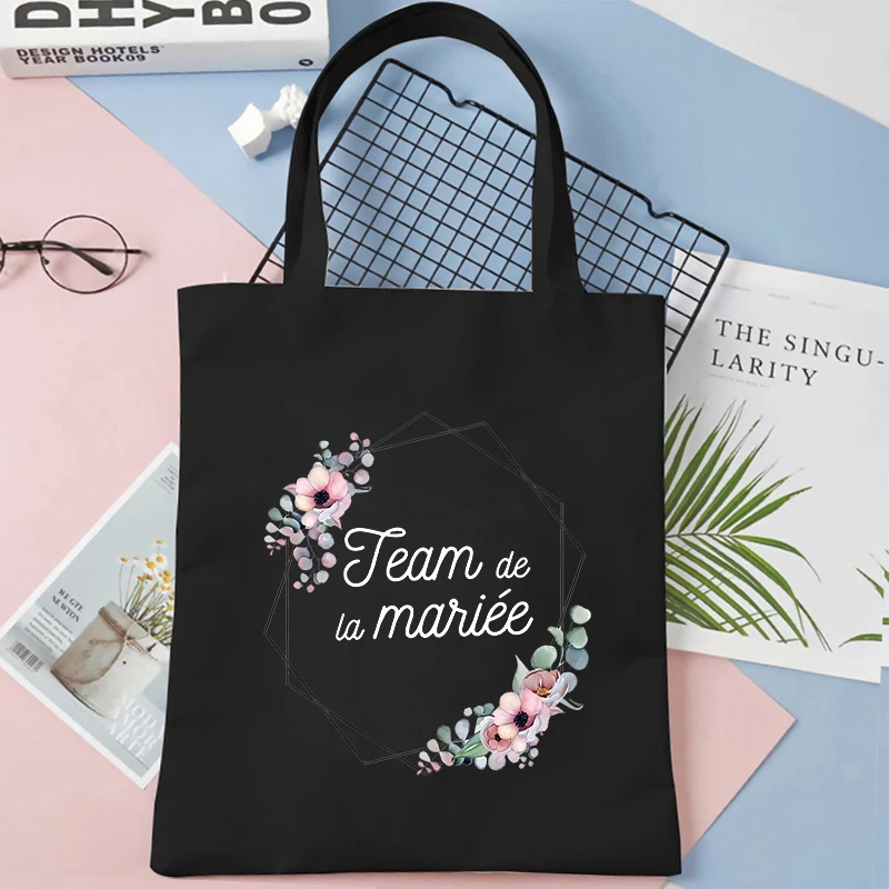 EVJF Team отряд &quotневеста&quot Сумка для покупок Французская женская сумка девичника