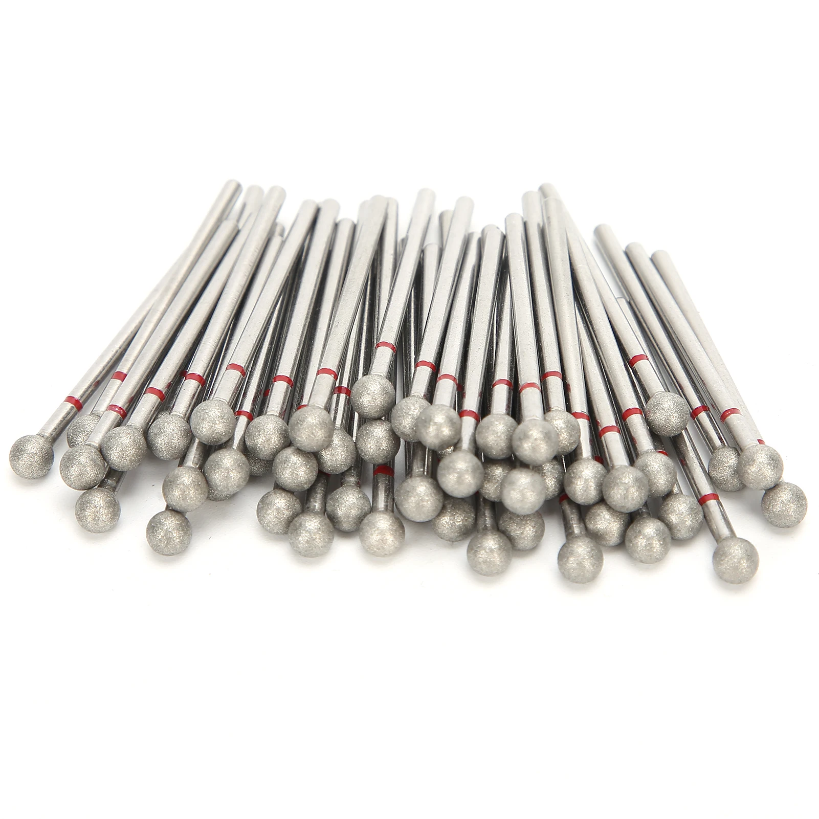

50pcs Spherical Nail Drill Bits Dead Skin Removal Nail Polishing Grinding Head Accessory5mm / 0.2in