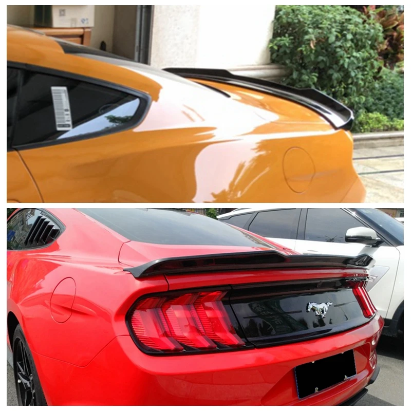 

Подходит для Ford Mustang 2015-2020 года, спойлер M4 Style, АБС-пластик, углеродное волокно, внешний вид, задний багажник, крыло, комплект аксессуаров для к...