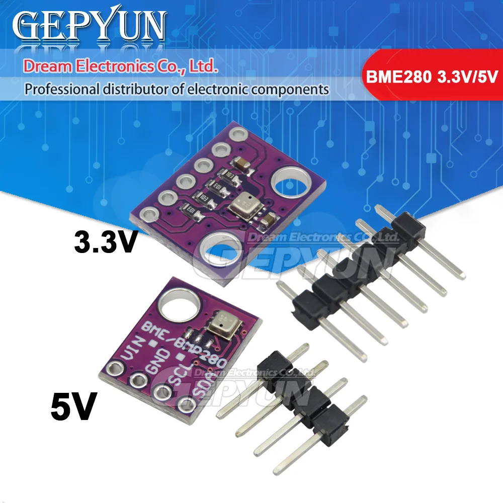 Цифровой датчик температуры и влажности BME280 3,3 В/5 В I2C SPI 1,8-5 В, модуль датчика атмосферного давления