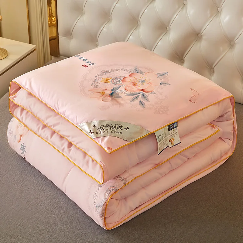 

Новый теплый шелк тутового шелкопряда formтео покрывало для сна Королевский размер зимние покрывала для кровати 1,5 м