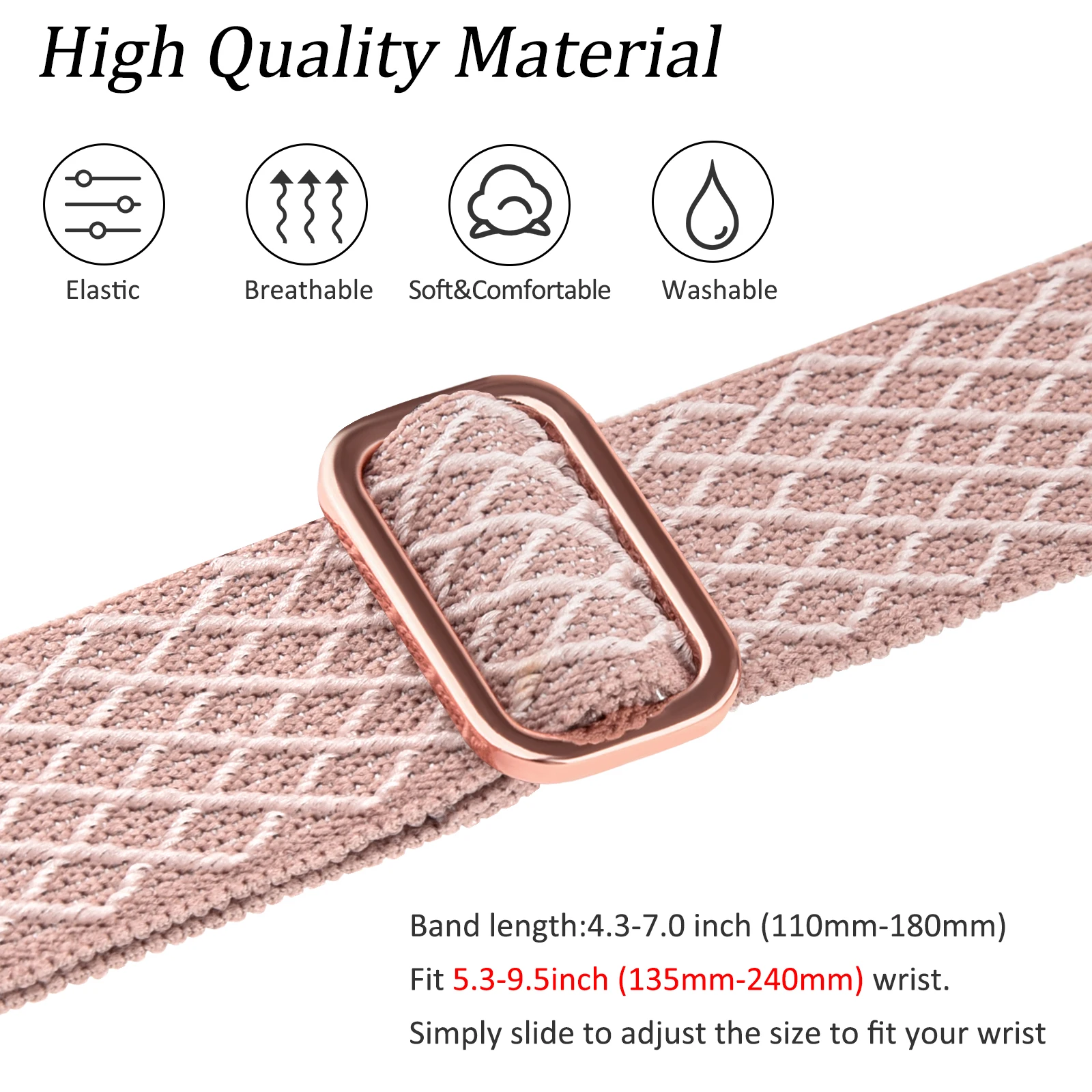 Nylon Loop Strap for Fitbit Versa 2 Veresa Lite Band Smartwatch Watchband Adjustable Breathable Bracelet for Fitbit Versa watch