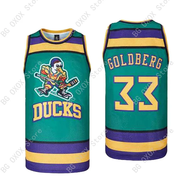

BG basketball jersey ducks 33 COLDBERG Jerseys Embroidery sewing ventilate Outdoor sportswear Hip-hop 2022 Green high quality