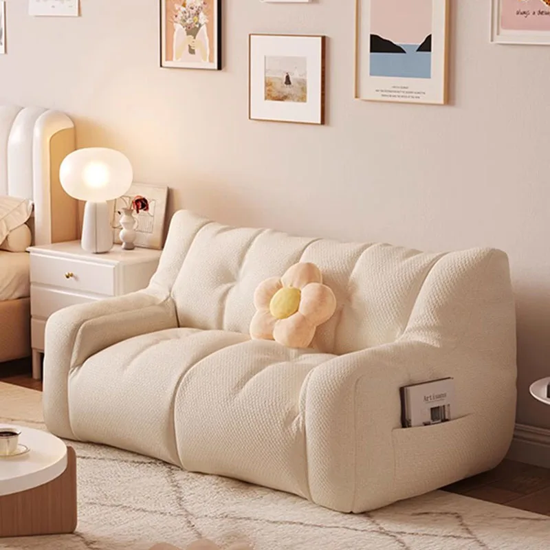 

White Relaxing Sofas Living Room Single Cinema Elegant Sofas Modern Lounge Office Individual Canape Salon Patio Furniture