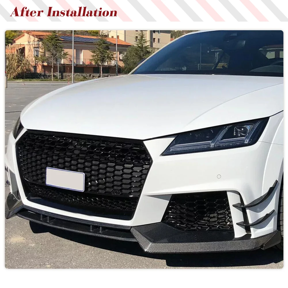 Разветвители для переднего бампера из углеродного волокна Audi TTRS MK3 2016 2017 2018