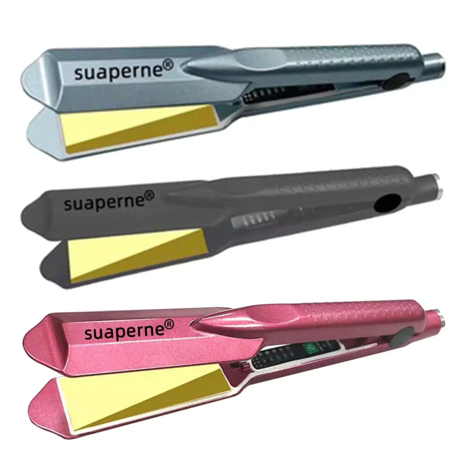 

NEW2023 Professional Hair Straightener Curler Curling Iron, Adjustable Temp, Plug-US -thin Anti-scalding Waterproof