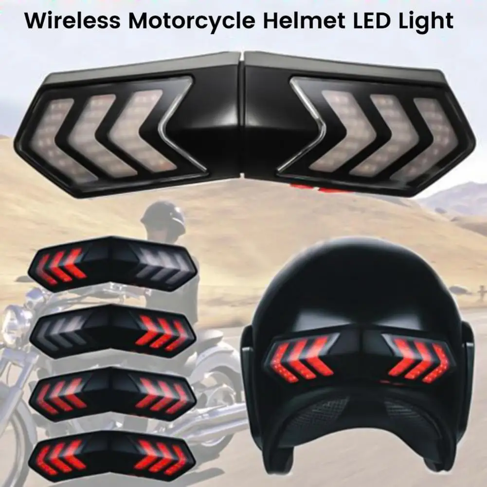 

Durable Practical Wireless Motorcycle Helmet Brake Light Waterproof Helmet Light Reliable for Cycling