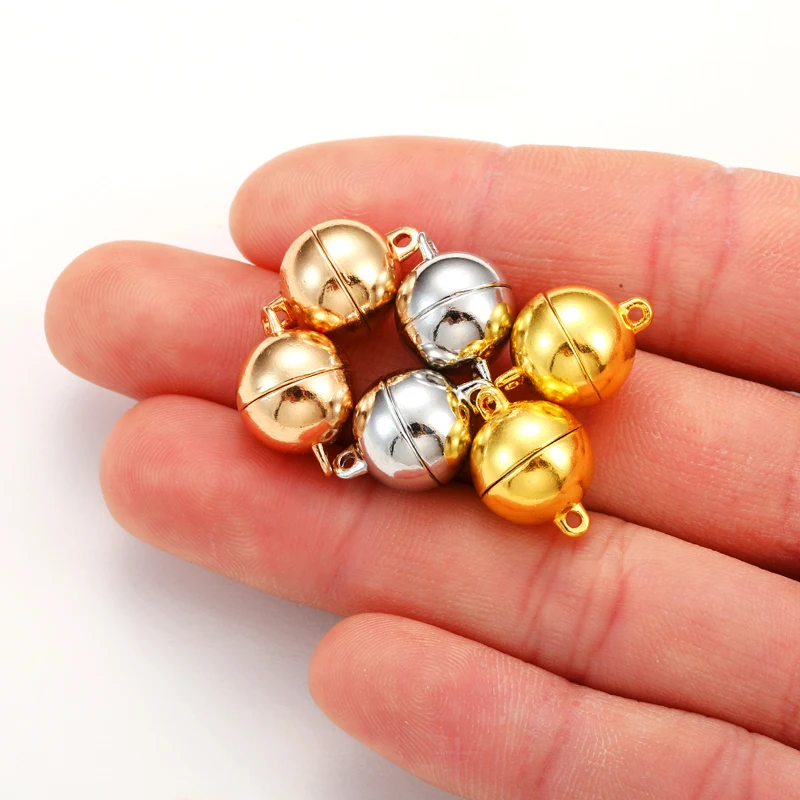 3 пары 10/12 мм круглые магнитные разъемы застежки подвески торцевая крышка для