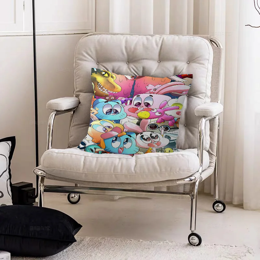 Чехол для подушки Amazing World с рисунком G-Gumball автомобильная наволочка дивана
