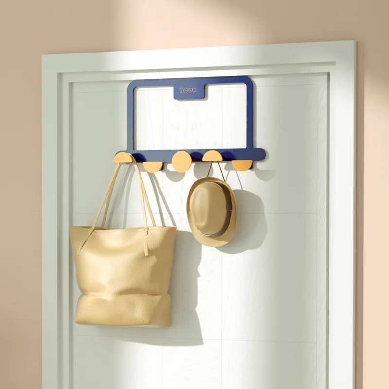 

Hook behind the door no punching wall creative day out after the hook living room bathroom traceless clothes hats storage hook