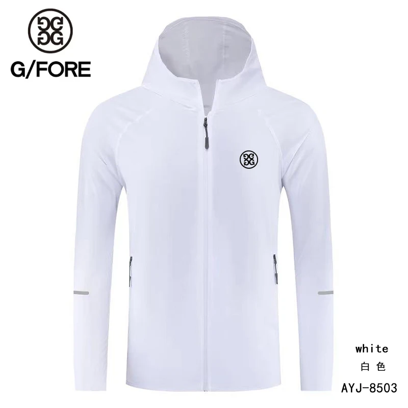 

Malbon Golf Men's Sun Protection Parka Ultra light tracksuit Hooded clothing Windproof Casual Jacket 2023