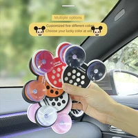 car temporary parking number plate cute cartoon mickey number plate kawaii car dashboard accessories interior woman decoration