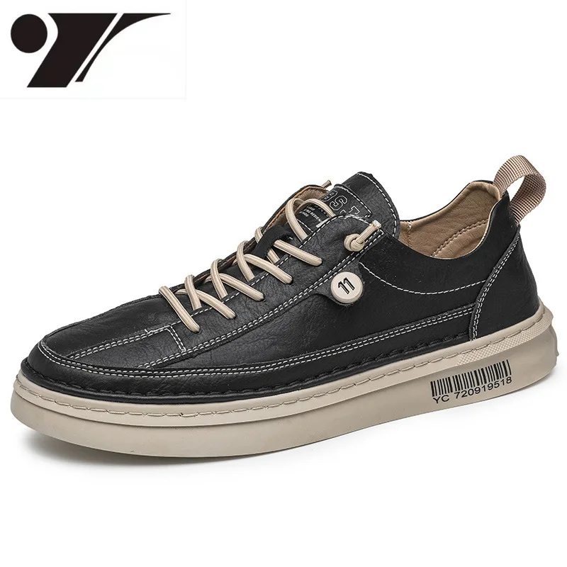 

Новая мужская обувь, повседневная трендовая дышащая Спортивная обувь для подростков на плоской подошве