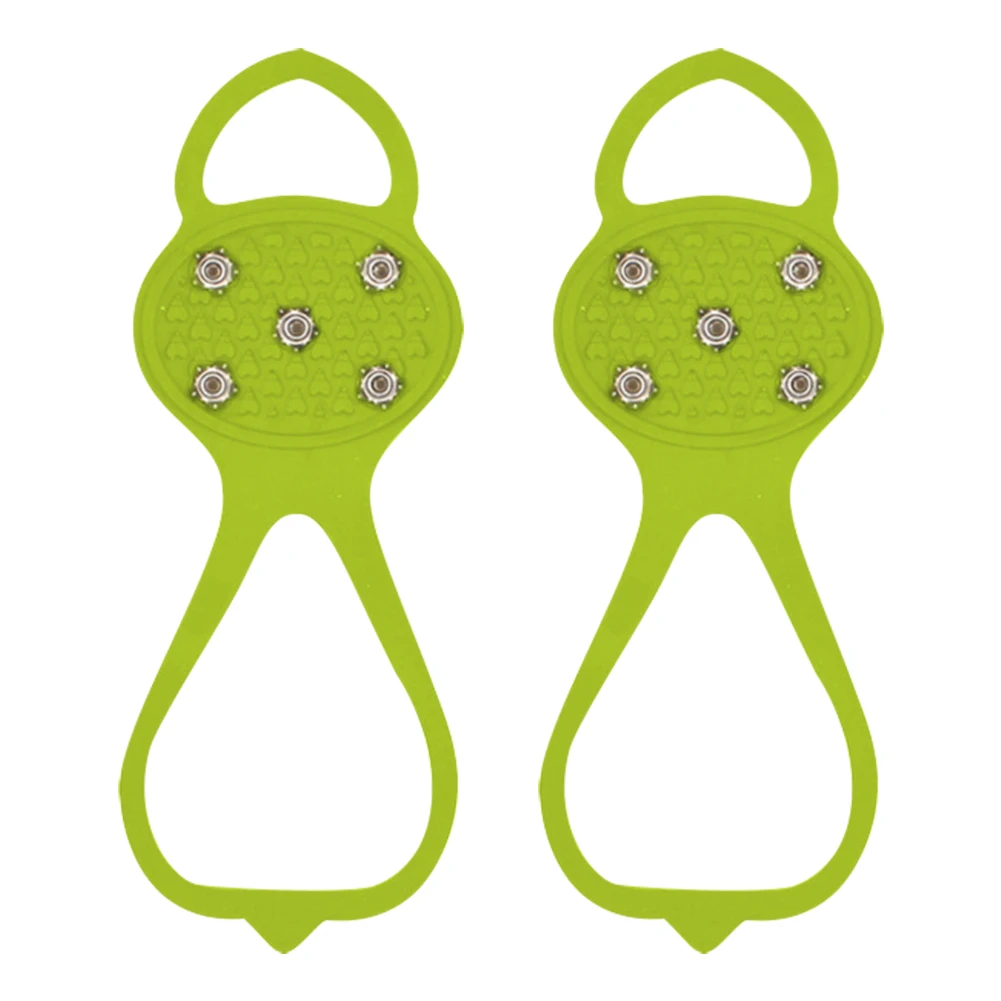 

1pair Ice Gripper Traction Cleats Non Slip Boots Snow Walking Winter Shoe Spikes Shoe Accessories Safety Anti-skid Ice Claw