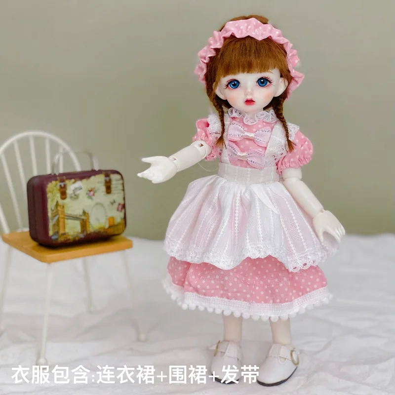 

Аксессуары для шарнирных кукол 1/6, Одежда для кукол, мультяшная клубника, униформа Jk, платье, 28 см, модное платье для куклы, юбка