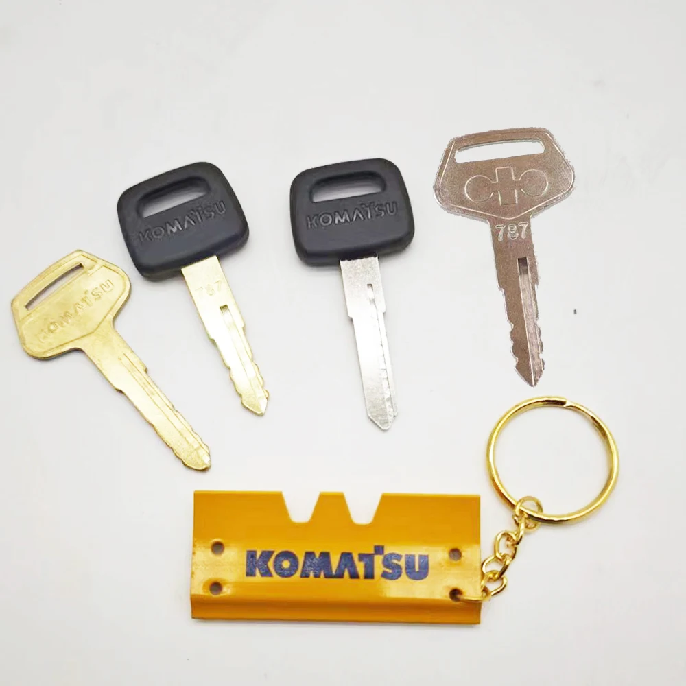 Брелок для ключей komatsu pc -7 -8 787 брелок зажигания с ведром цепочка экскаватора