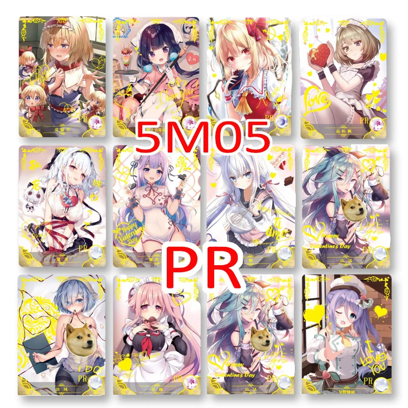 

New Animated Goddess Story 5M05 Full Set Pr Gold Glitter Cartoon Game Collection Card Kids Toy Birthday Gift