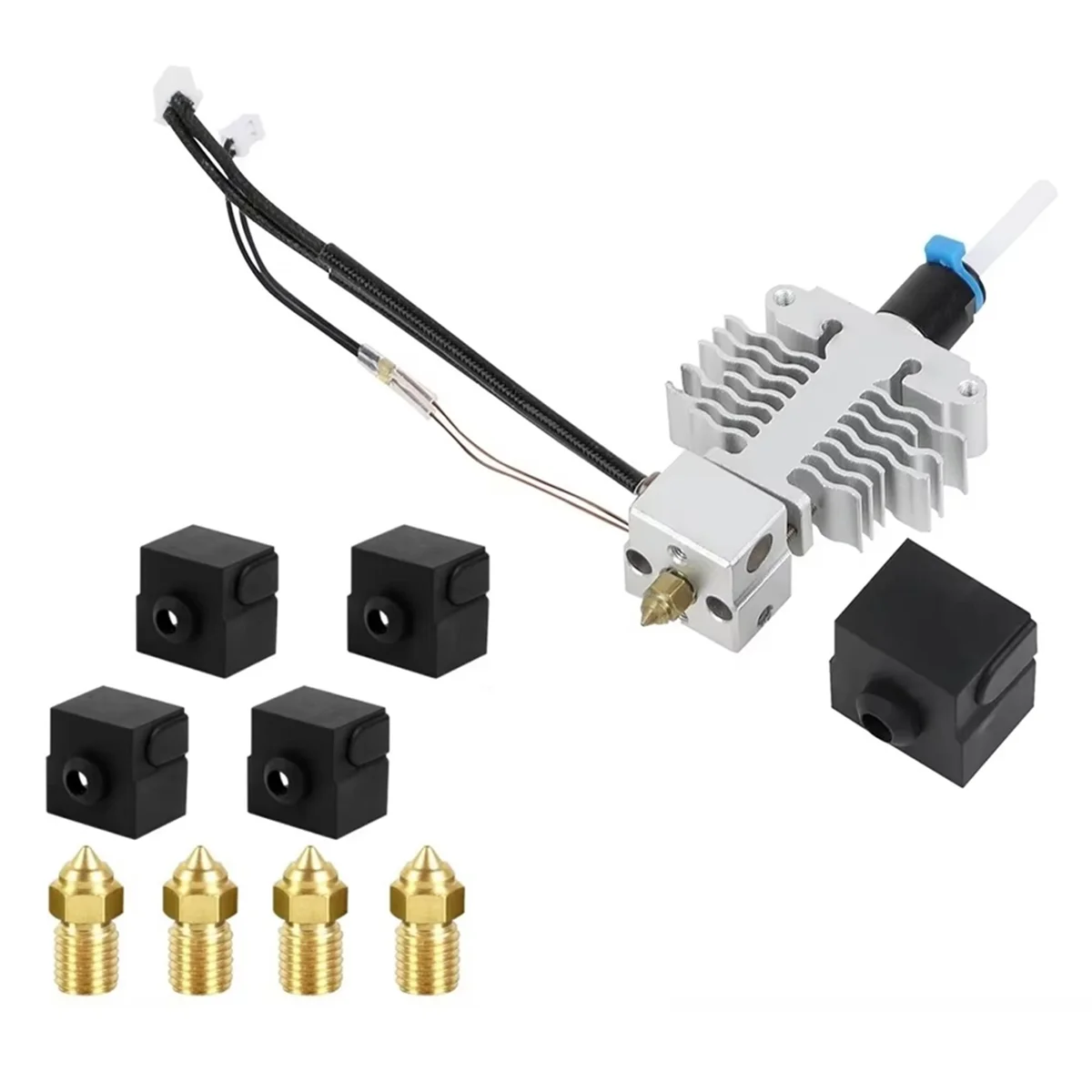 Фото ABGV для Hotend 5 S1 с силиконовым носком и насадкой 0,4 мм, комплект горячего конца для 3D-принтера 5 S1 №1