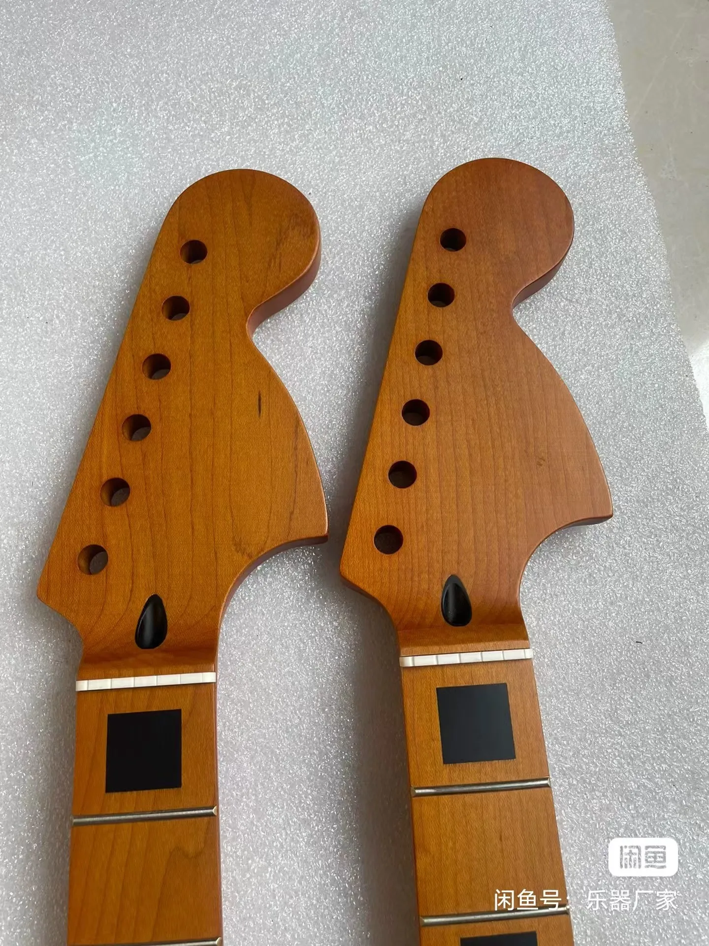 1 шт. новый гриф для электрогитары из тощенного клена квадратная инкрустация