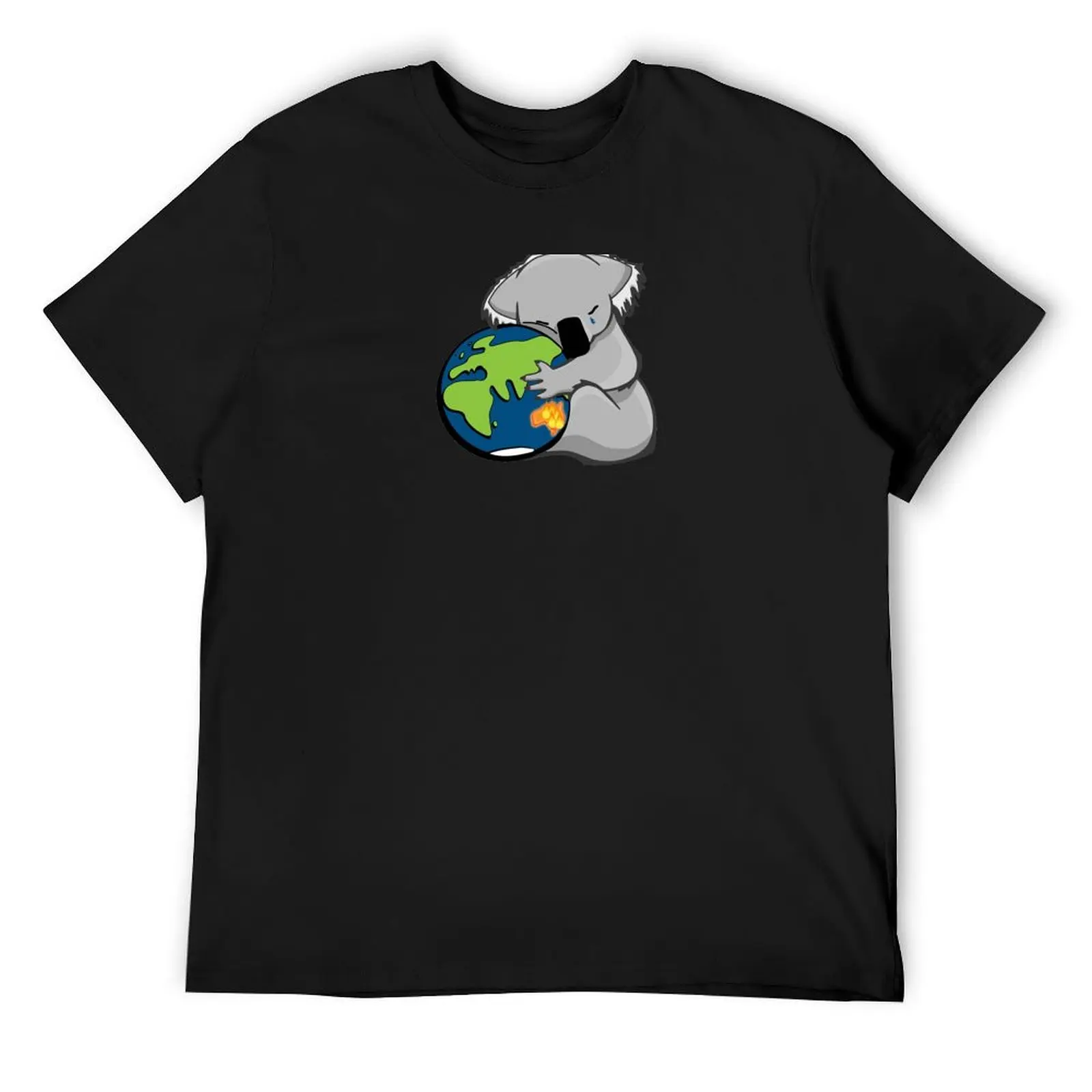 Коала Онимает Землю | Австралийский буш облегчения огня DopeyArt футболка