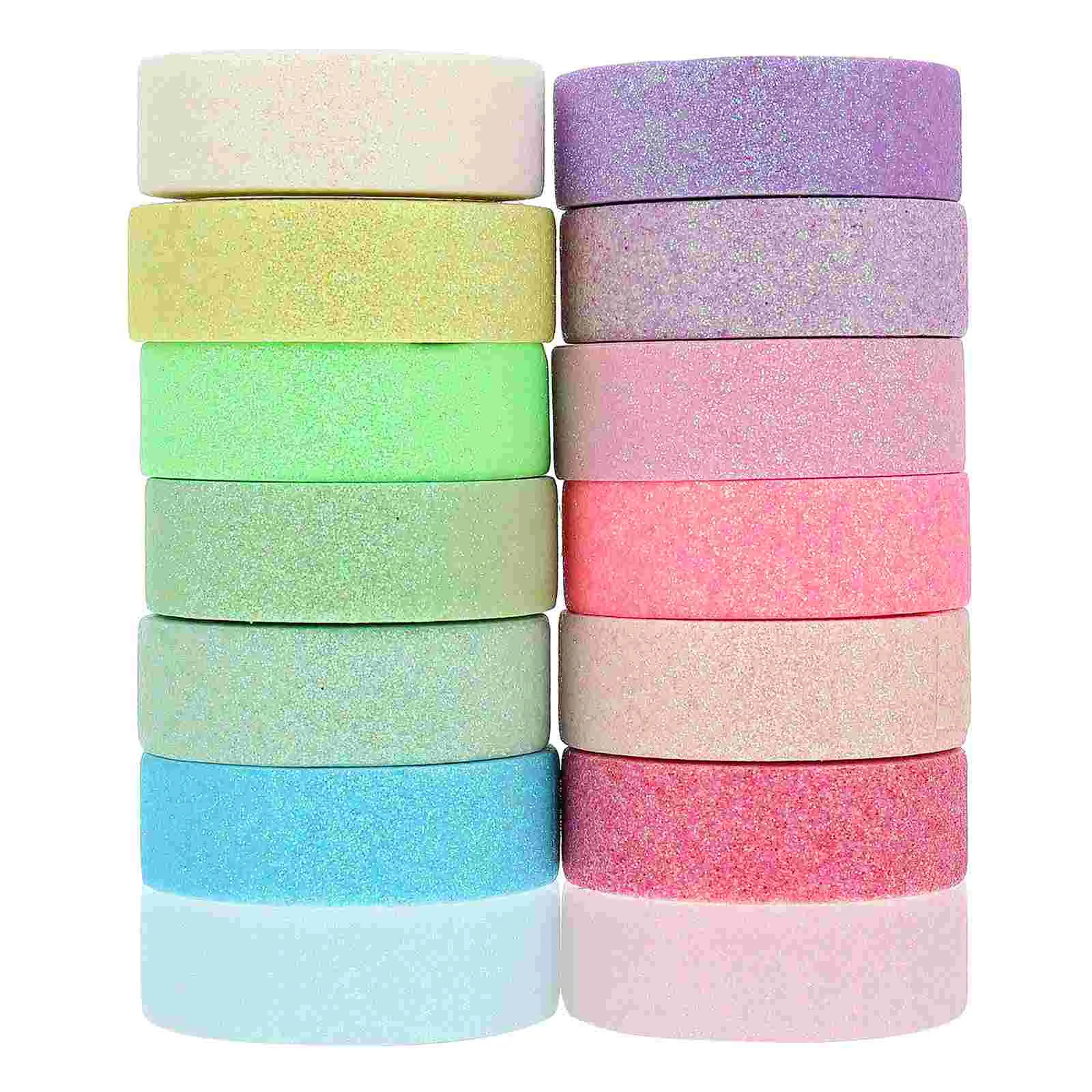 

Tape Tapes Colored Diy Decorative Masking Craft Gift Sticky Glitter Wrapping Sticker Paper Washi Diary Scrapbook Crfats Planners