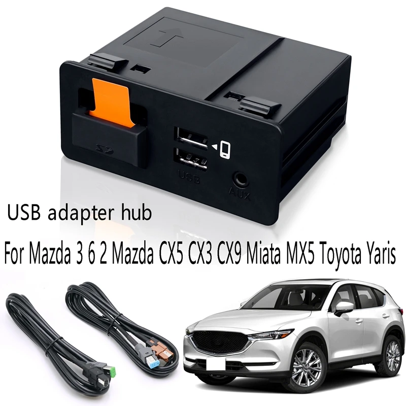 

USB-адаптер для Mazda 3 6 2 Mazda CX5 CX3 CX9 Miata MX5 Toyota Yaris